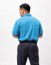 Load image into Gallery viewer, Acid Dark Aqua Blue Classique Plain Polo Shirt
