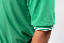 Load image into Gallery viewer, Energy Green with Stripes Classique Plain Polo Shirt
