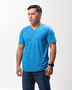French Blue Glux Cotton Blue Plain Unisex T-Shirt
