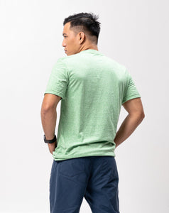 Emerald Green Polyside Cotton Blue Plain Unisex T-Shirt