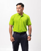 Load image into Gallery viewer, Neon Green Classique Plain Polo Shirt
