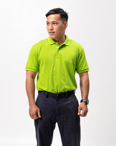 Neon Green Classique Plain Polo Shirt