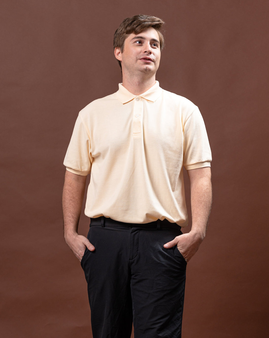Cream Classique Plain Polo Shirt