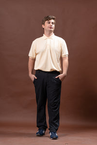 Cream Classique Plain Polo Shirt