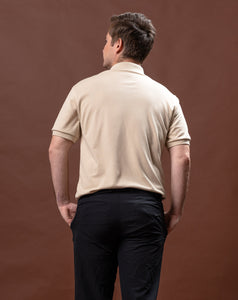 Khaki Classique Plain Polo Shirt