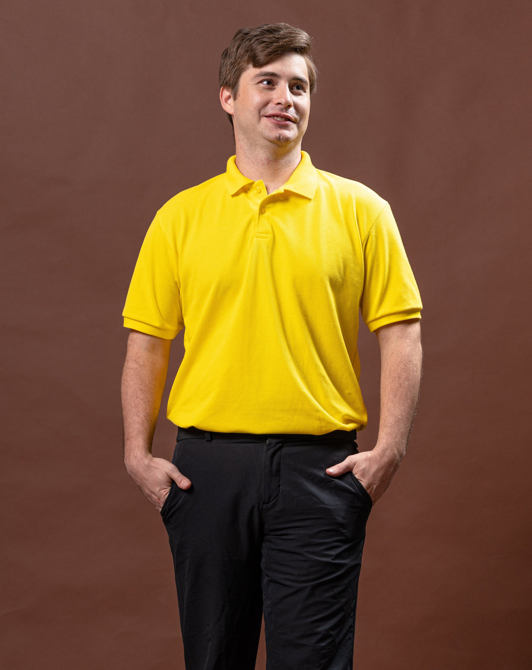Lemon Yellow Classique Plain Polo Shirt