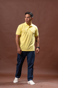 Baby Yellow Classique Plain Polo Shirt