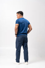 Load image into Gallery viewer, Electric Blue Black Cotton Blue Plain Unisex T-Shirt
