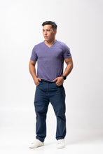 Load image into Gallery viewer, Purple Sirotex Cotton Blue Plain Unisex T-Shirt
