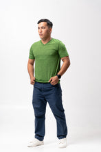 Load image into Gallery viewer, Green Flush Black Cotton Blue Plain Unisex T-Shirt
