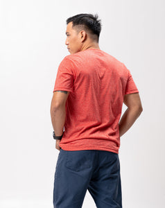 Red Sirotex Cotton Blue Plain Unisex T-Shirt