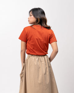 Rust Copper Sun Plain Women's T-Shirt