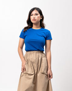 Electric Blue Sun Plain Women's T-Shirt