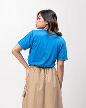 Load image into Gallery viewer, Dark Aqua Blue Sun Plain Women&#39;s T-Shirt
