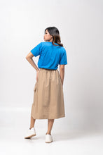 Load image into Gallery viewer, Dark Aqua Blue Sun Plain Women&#39;s T-Shirt
