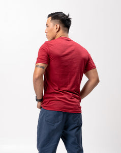 Red Maroon Slub Cotton Blue Plain Unisex T-Shirt