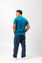 Load image into Gallery viewer, Cerulean Blue Slub Cotton Blue Plain Unisex T-Shirt
