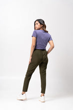 Load image into Gallery viewer, Purple Sirotex Cotton Blue Plain Women&#39;s T-Shirt
