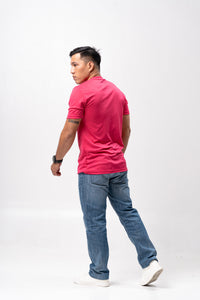 Fuchsia Pink Blue Marine Jersey T-Shirt