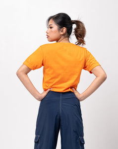 Popsicle Orange Billiard Ball Cotton T-Shirt