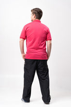 Load image into Gallery viewer, Fuchsia Pink Blue Marine Jersey Polo Shirt
