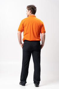 Popsicle Orange Classique Plain Polo Shirt