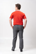 Load image into Gallery viewer, Red Mini Stripes Classique Plain Polo Shirt

