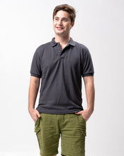 Load image into Gallery viewer, Steel Gray Classique Plain Polo Shirt
