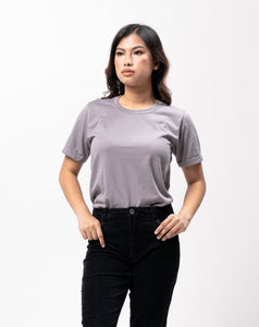 Frosted Gray Sun Plain Women's T-Shirt