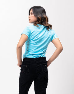 Persian Blue Sun Plain Women's T-Shirt