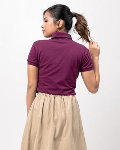 Magenta Classique Plain Women's Polo Shirt