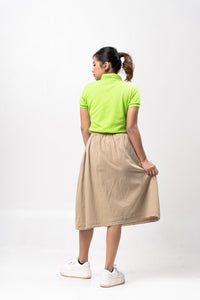 Neon Green Classique Plain Women's Polo Shirt