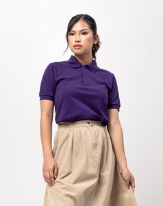 Purple Classique Plain Women's Polo Shirt