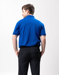 Electric Blue Classique Plain Polo Shirt