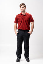 Load image into Gallery viewer, Sirotex Red / Black Classique Plain Polo Shirt
