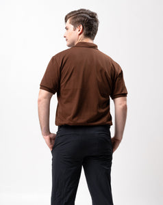 Choco Brown Classique Plain Polo Shirt