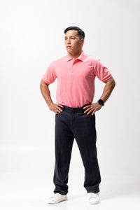 Peach Pink Classique Plain Polo Shirt