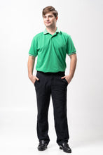 Load image into Gallery viewer, Energy Green Mini Stripes Classique Plain Polo Shirt
