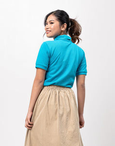Aquamarine Classique Plain Women's Polo Shirt
